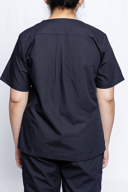 Black Nursing Scrub Top