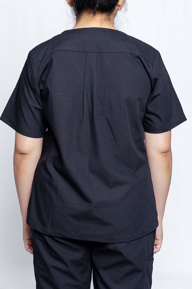 Black Nursing Scrub Top