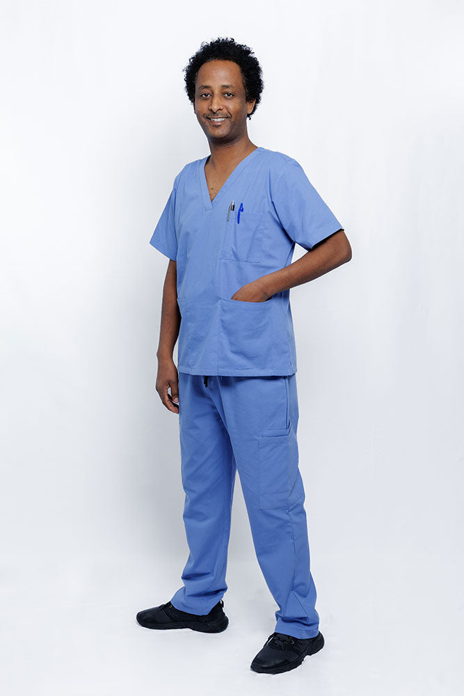 Cecil Blue Scrub Men's Set