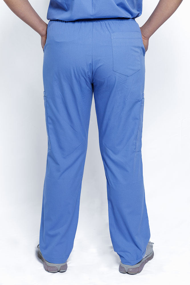 Cecil Blue Scrub Pant Back