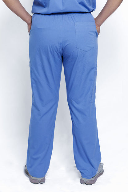 Cecil Blue Scrub Pant Back