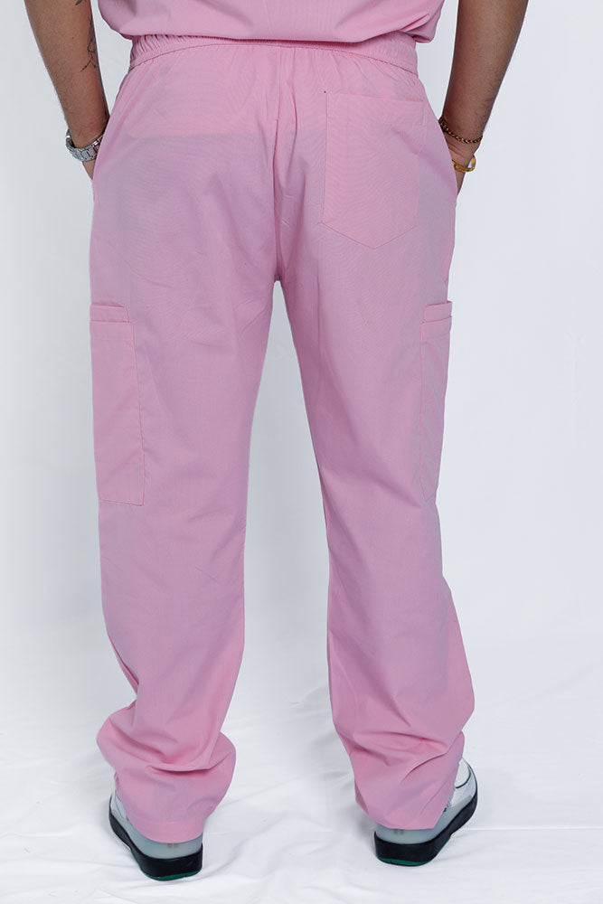 Blush Pink Scrub Pant Back