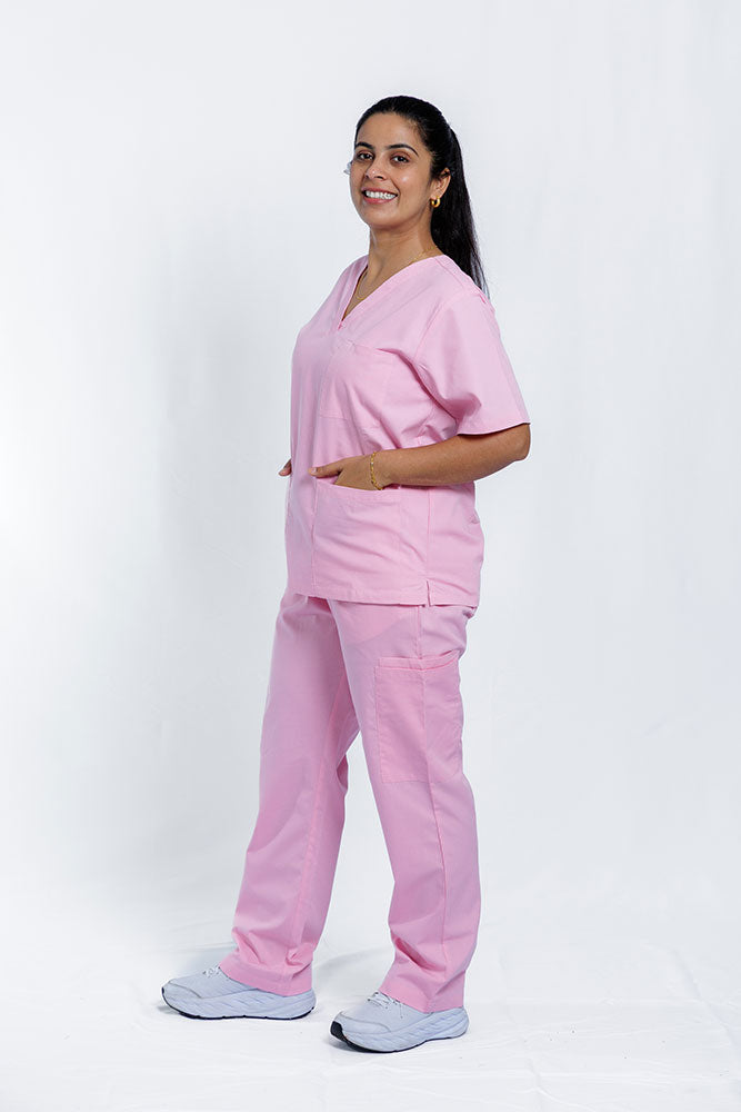 Blush Pink Scrub Set Women