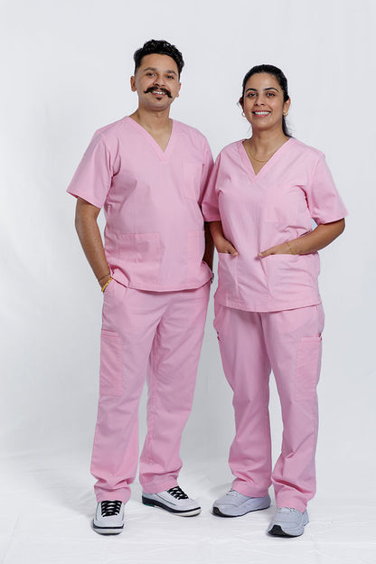 Blush Pink Scrub Set - Unisex