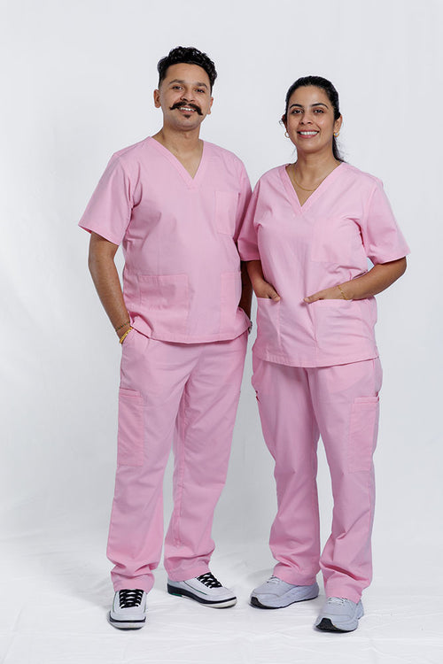 Blush Pink Scrub Set - Unisex