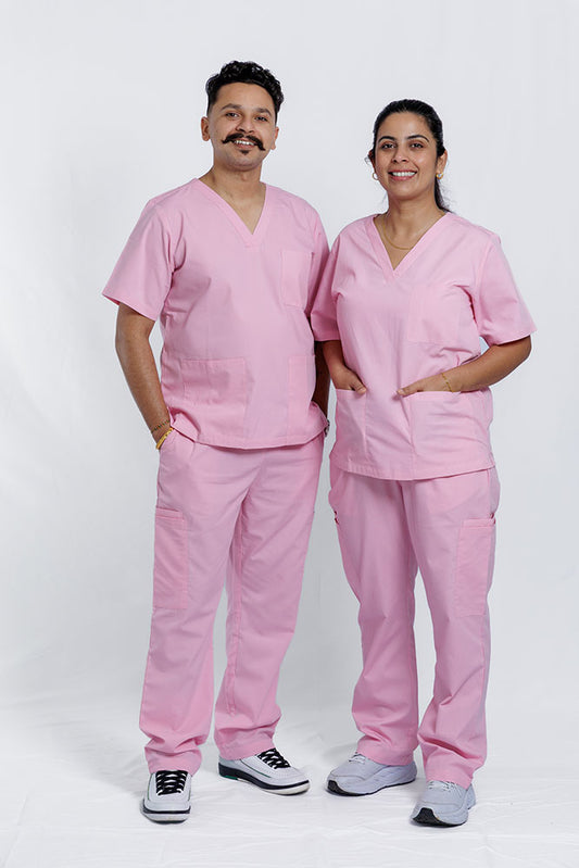 Blush Pink Scrub Set - Unisex