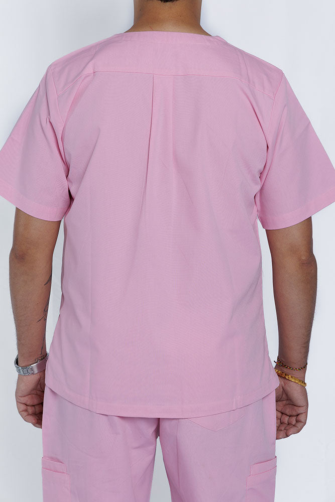 Blush Pink Scrub Top