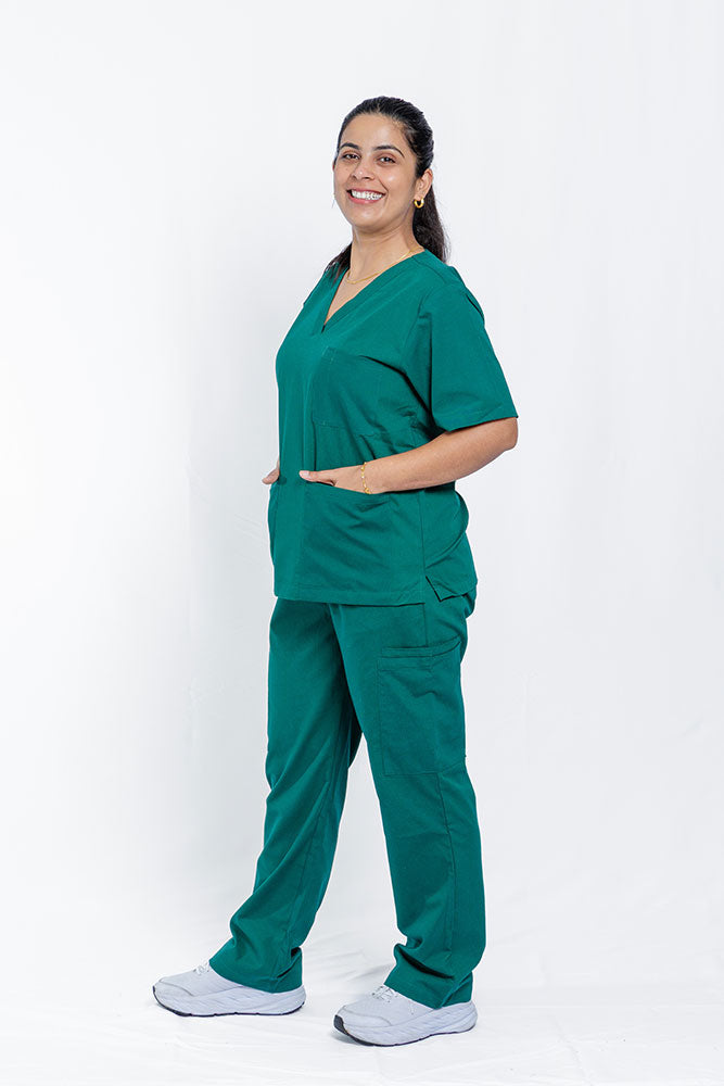 Forest Green Scrub Set Women's