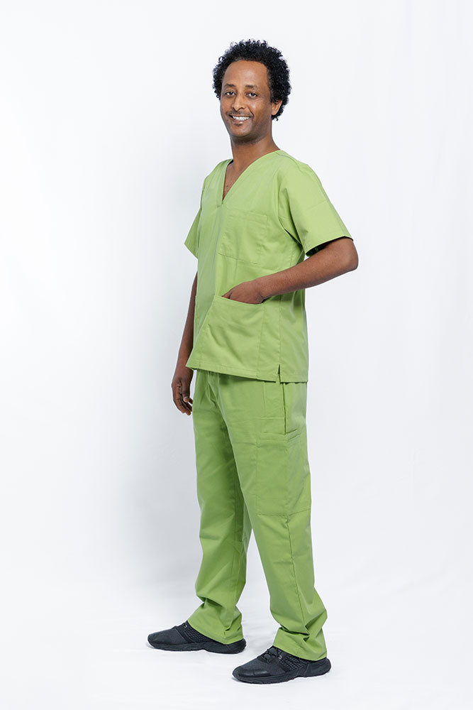 Matcha Green Scrub Set Mens