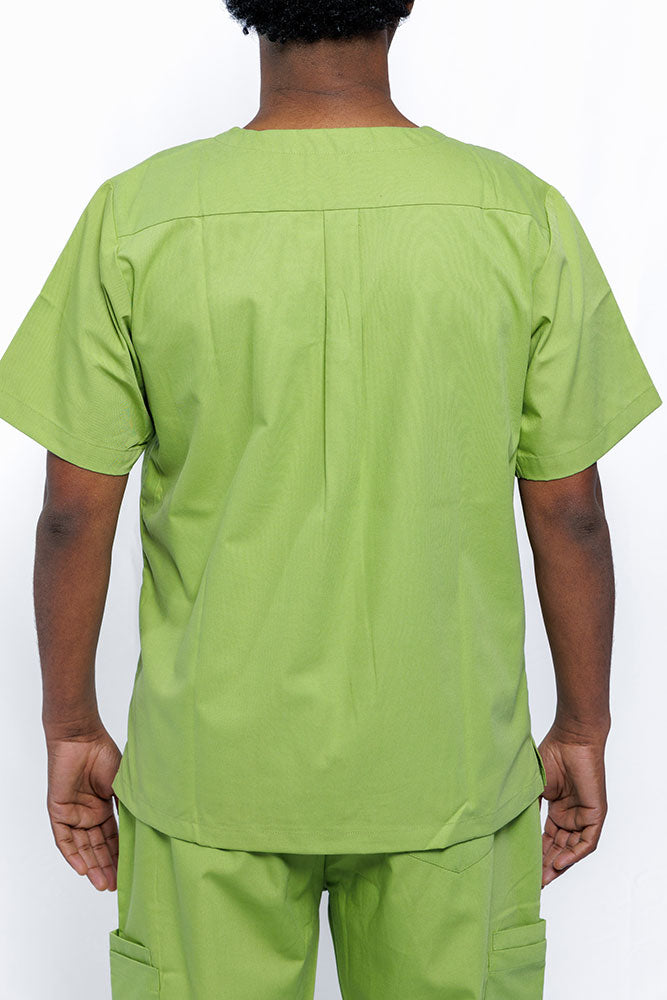 Matcha Green Scrub Top Mens