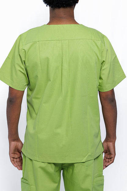Matcha Green Scrub Top Mens