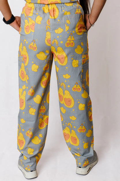 Sweet Buddies Printed Scrub Pant