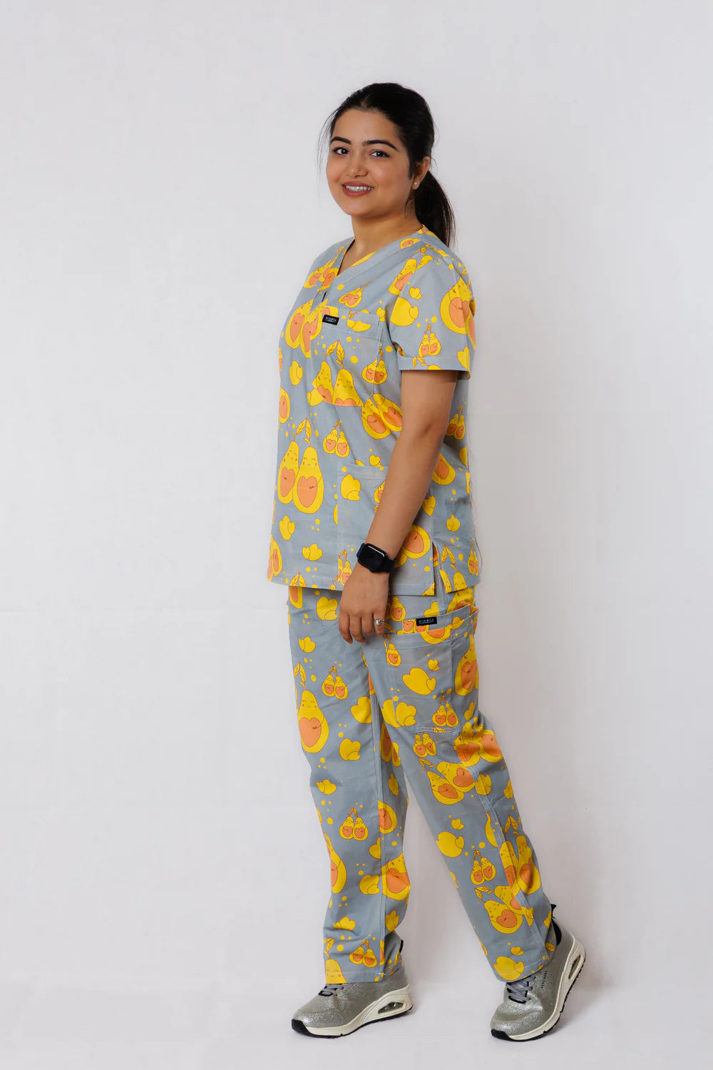 Sweet Buddies Printed Scrub Set